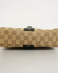GCCI Jackie Shoulder Bag Women's GG Canvas Beige,Brown