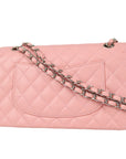 CHNL Classic Double Flap Medium Shoulder Bag Pink Caviar 78592