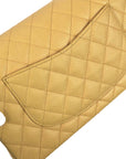 CHNL 1997-1999 Beige Caviar Medium Classic Double Flap Bag