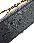 CHNL 2003-2004 Black Caviar Medium Classic Double Flap Bag