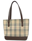 BBERRY Beige Check Tote Shoulder Bag