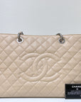 CHNL GST Beige Caviar Shw Bag