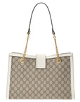 (WMNS) GCCI Padlock Middle-Sized BackBag White/Brown -KHNKG-