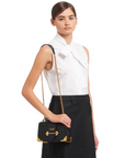 PRD Cahier Leather Shoulder Bag Black