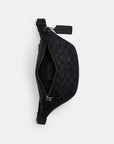 Warren Mini Belt Bag In Signature Canvas (Gunmetal/Charcoal/Black)