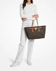 Hamilton Moderne Large Signature Logo Tote Bag (BRN/ACORN)