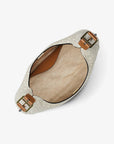 Nolita Large Signature Logo Hobo Shoulder Bag (VANILLA/ACORN)