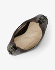 Nolita Large Signature Logo Hobo Shoulder Bag (BROWN/BLK)
