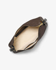 Nolita Medium Signature Logo Shoulder Bag (BROWN/BLK)