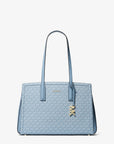 Laila Medium Signature Logo Tote Bag (CHAMBRAY)