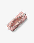 Izzy Small Pebbled Leather Barrel Pochette (SMOKEY ROSE)