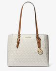 Charlotte Large 3-in-1 Signature Logo Tote Bag (VANILLA)