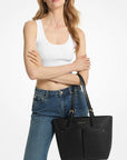 Jet Set Medium Pocket Tote Bag (BLACK)
