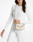 Carmela Small Signature Logo Convertible Crossbody Bag (LT CRM MULTI)