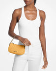 Carmela Small Signature Logo Convertible Crossbody Bag (HONEYWHEAT)