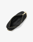 Carmela Medium Pebbled Leather Convertible Crossbody Bag (BLACK)