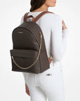 Slater Large Signature Logo Backpack (BROWN)