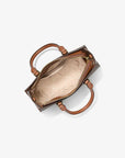 Arden Small Signature Logo Messenger Bag (BROWN)