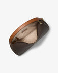 Nayla Medium Signature Logo Shoulder Bag (BROWN)