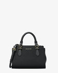 Marilyn Small Leather Satchel (BLACK)