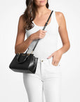 Marilyn Small Leather Satchel (BLACK)
