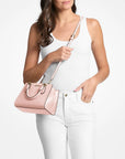 Marilyn Small Leather Satchel (POWDER BLUSH)