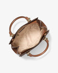 Marilyn Medium Signature Logo Convertible Satchel (BROWN)