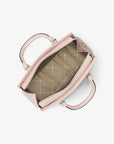 Marilyn Medium Saffiano Leather Satchel (POWDER BLUSH)