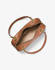 Cecily Medium Signature Logo Shoulder Bag (BROWN)