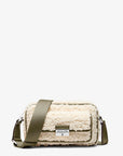 Bradshaw Extra-Small Faux Shearling Camera Crossbody Bag (OLIVE)
