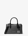 Arden Small Signature Logo Messenger Bag (BLACK)
