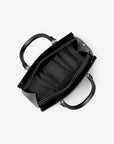 Marilyn Medium Saffiano Leather Satchel (BLACK)