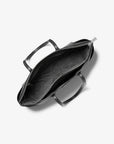 Marilyn Medium Saffiano Leather Tote Bag (BLACK)