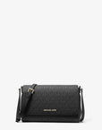 Medium Logo Convertible Crossbody Bag (BLACK)