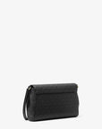 Medium Logo Convertible Crossbody Bag (BLACK)