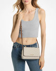 Medium Logo Convertible Crossbody Bag (VANILLA)