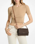 Medium Logo Convertible Crossbody Bag (BROWN)