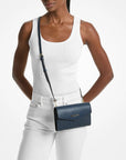Charlotte Large Saffiano Leather 3-in-1 Tote Bag (NAVY)