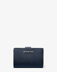 Medium Saffiano Leather Wallet (NAVY)