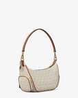 Merritt Small Signature Logo Convertible Shoulder Bag (VANILLA)
