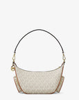 Merritt Small Signature Logo Convertible Shoulder Bag (VANILLA)
