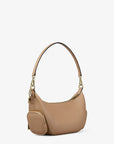 Merritt Small Pebbled Leather Crossbody Bag (CAMEL)