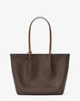 Carson Large Signature Logo Tote Bag (BROWN)