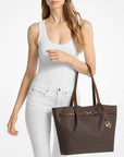 Carson Large Signature Logo Tote Bag (BROWN)
