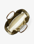 Carson Large Metallic Signature Logo Tote Bag (PALE GOLD)
