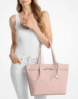 Carson Large Signature Logo Tote Bag (POWDER BLUSH)