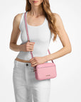 Jet Set Small Signature Logo Camera Crossbody Bag (CARNATION)