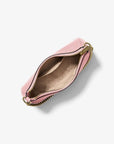 Jet Set Large Pebbled Leather Convertible Crossbody Bag (POWDER BLUSH)