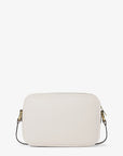 Jet Set Large Pebbled Leather Camera Crossbody Bag (LT CREAM)