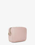 Jet Set Large Pebbled Leather Camera Crossbody Bag (POWDER BLUSH)